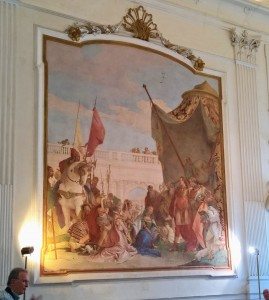 016c-dipinto del Tiepolo: Alessandro Magno si mostra "continente" verso la famiglia di Dario