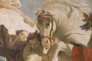 38-allegoria dell'Europa: particolare del cavallo Pegaso