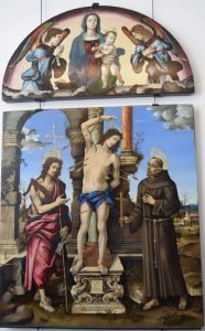 074-Filippino Lippi: san Sebastiano fra s.G. Battista e Francesco