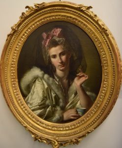094-Giovanni David: ritratto di dama con tazzina.  Che delicatezza!