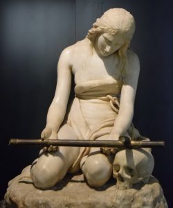 095-Antonio Canova: Maddalena penitente. Unica rappresentata con la croce.