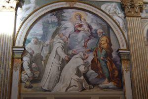 014-La Beata Vergine e Pietro benedicono ed approvano la regola