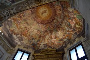 063-volta della cappella Foppa: la gloria degli angeli di P. Lomazzo