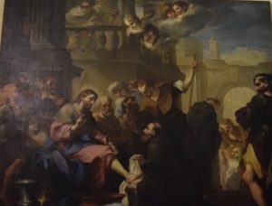 074-Legnanino: Agostino lava i piedi a Gesù pellegrino (osservate la donna con il turbante, tipico del Legnanino)
