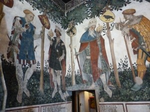 047-da sinistra. Ettore (Valerano), Alessandro Magno, Giulio Cesare, Giosue