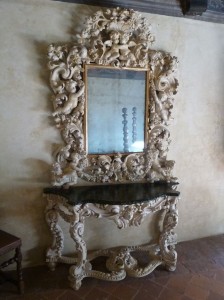 147-specchiera barocco in legno