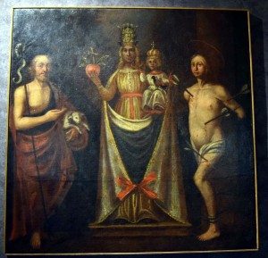 016 - madonna di Oropa tra S. G. Battista e S. Sebastiano
