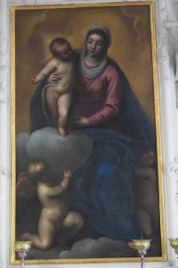 230-cappella Palatina: pala vergine con bambino -Jacopo Palma il Giovane 1628