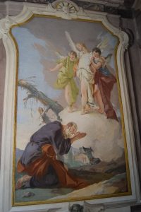 233-galleria degli ospiti (Tiepolo): Abramo riceve i tre giovani