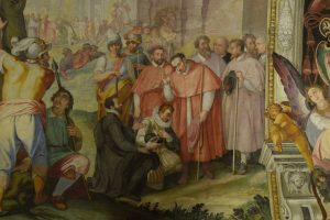 Pellegrinaggio di Carlo a Torino per adorare la Sindone e incontro con i duchi di Savoia (Nebia)