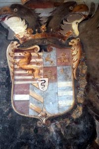 077-stemma duca Farnese con il leone degli Sforza